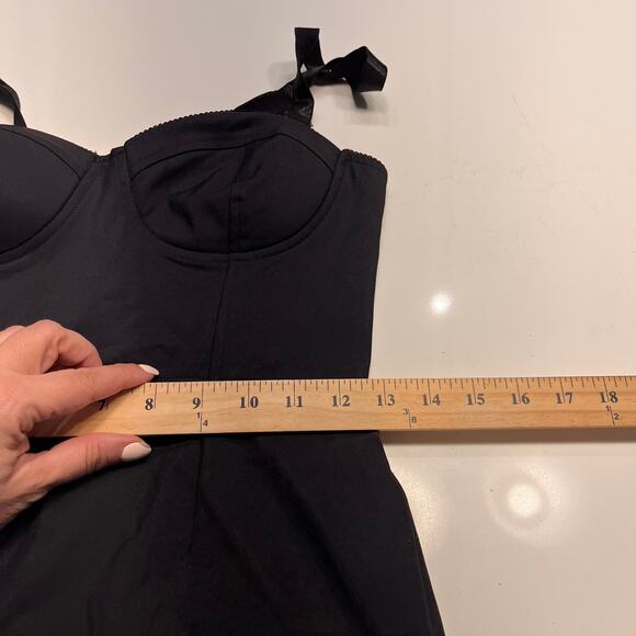 Superdown Black Corset Bodycon Adjustable Straps Mini Dress Size Small - Picture 9 of 10